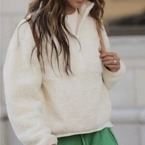 Bandier x Sincerely Jules Holly Half Zip Sweatshirt